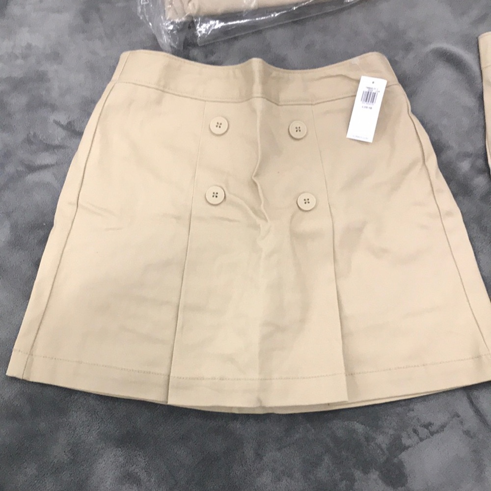 Old Navy Tan Skirt with Button Detail